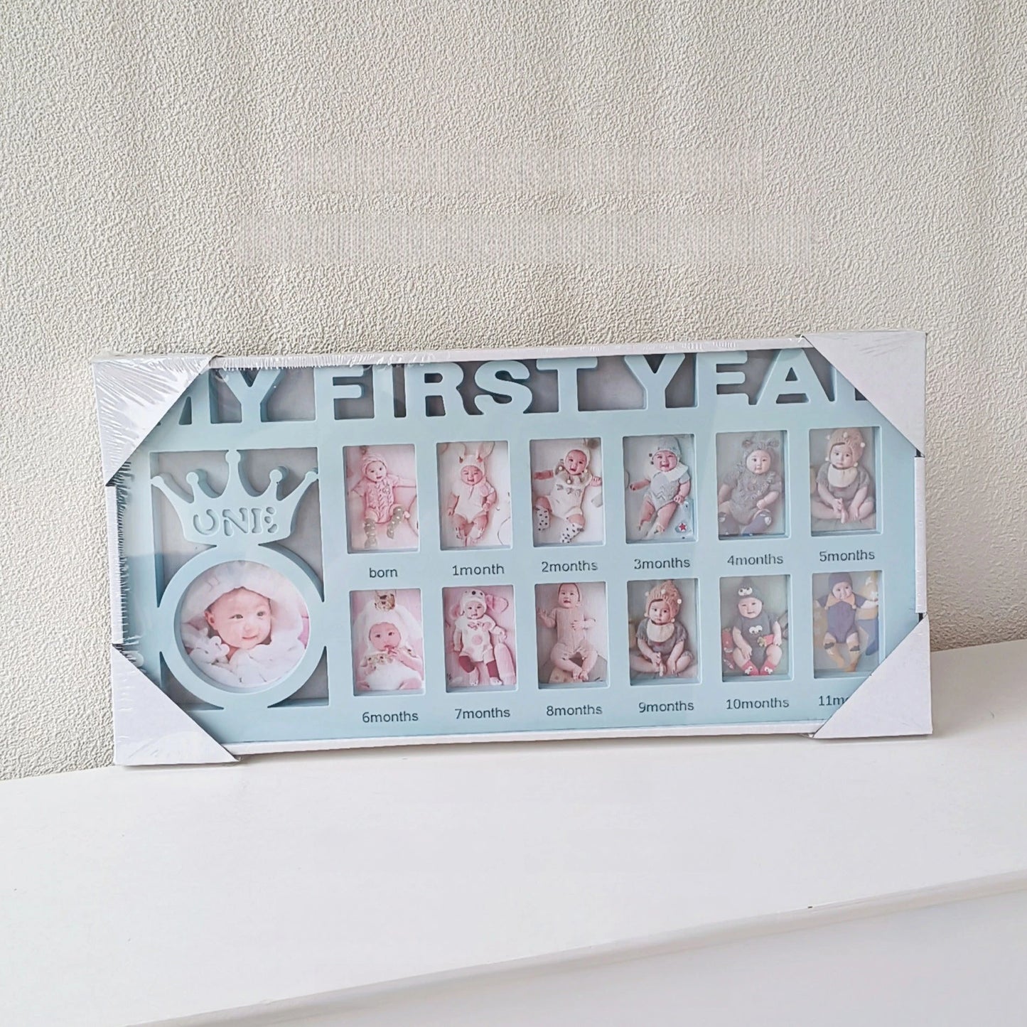 Baby Month Milestone Frame, Hanging or Standing, Newborn Photo Prop, 1st Birthday Party Decor, Gift & Self-Use