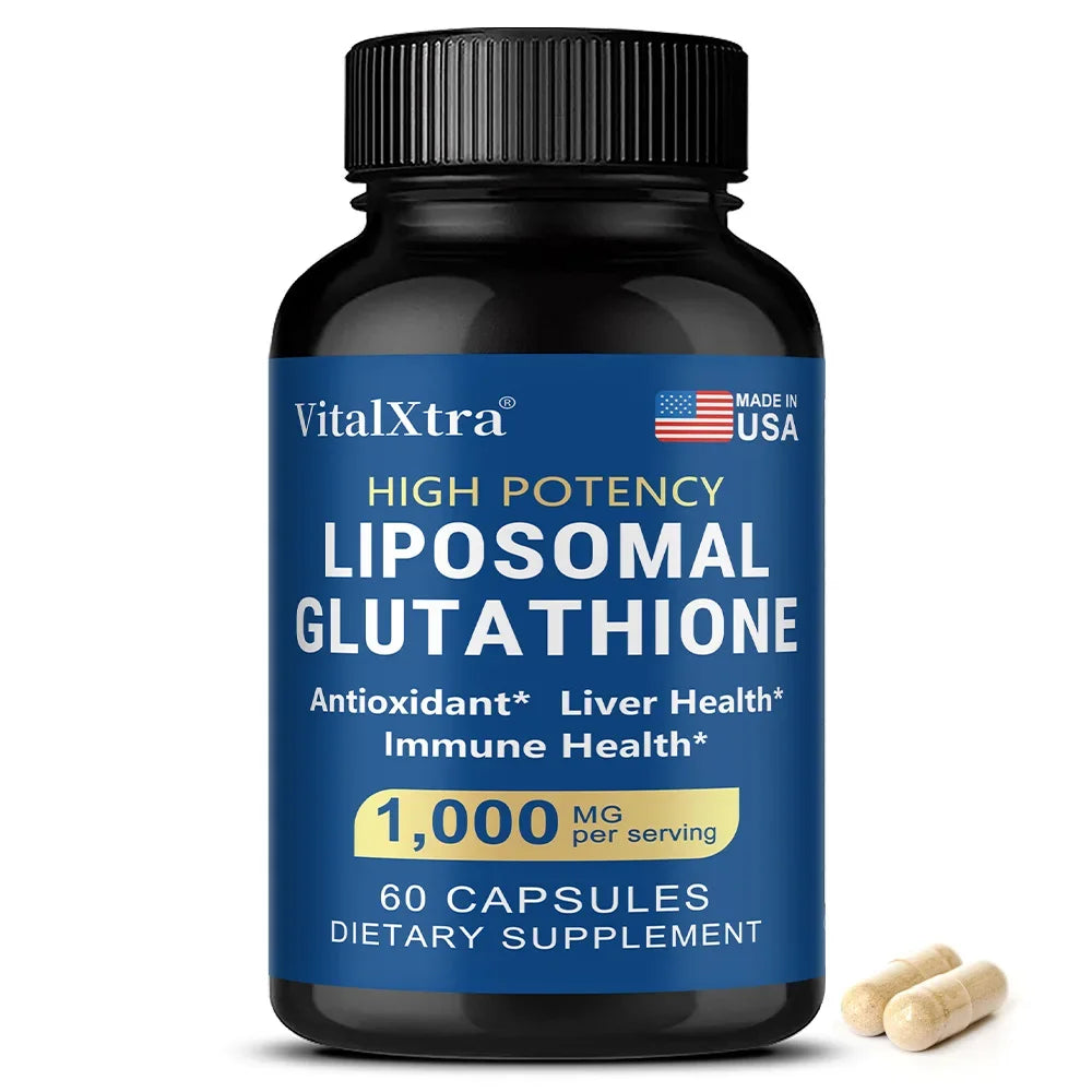 Liposome Glutathione, Supports The Immune System and Cardiovascular Health, Promotes Brain Health, Liver Health