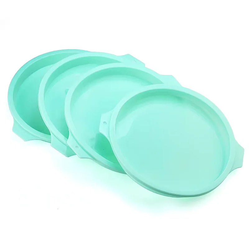 FAIS DU Silicone Cake Pan 4/6/8inch Round Cake Layer Set Silicone Bakeware Mold for Baking Tools Rainbow Cake and Mousse