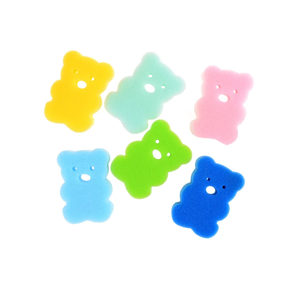 New Baby Infant Shower Wash Bath Brushes Towel Accessories Child Bath Brushes Sponge Rub Sponge Cotton Rubbing Body