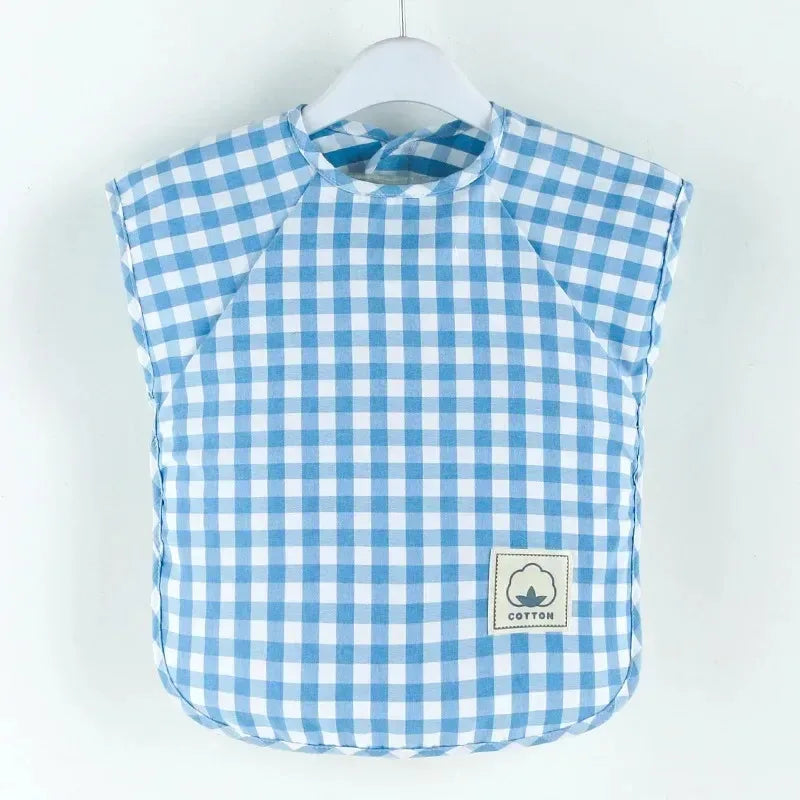 Baby Eating Bib Waterproof Sleeveless Apron Food Overalls Handmade Clay Painting Workwear for Girls Boys Stuff Burp Cloths