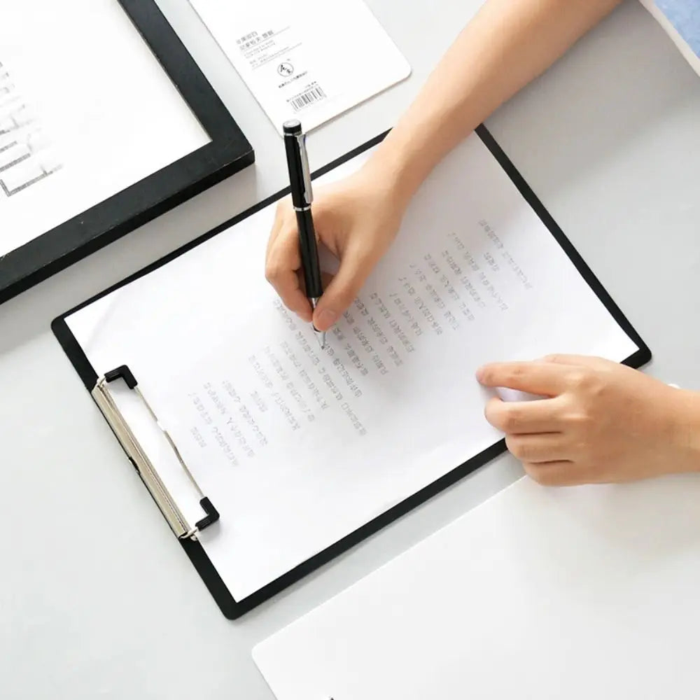 Writing Sheet Pad A4 A5 A6 File Folder Document Folder Writing Tablet Paper Organizer Writing Pad Black White Writing Clipboard