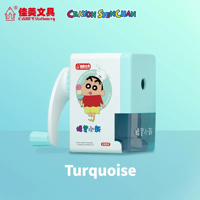 Crayon Shin-Chan Pencil Sharpener Safe for Kids Students Study Stationery School Office Supplies Anime Merchandise Gifts