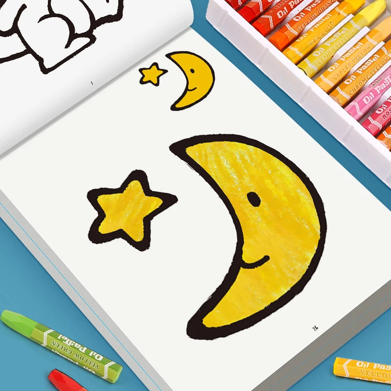 Children's Fun Coloring Book 32 Pages with Different Themes Coloring Drawing Book Size 170 × 240mm