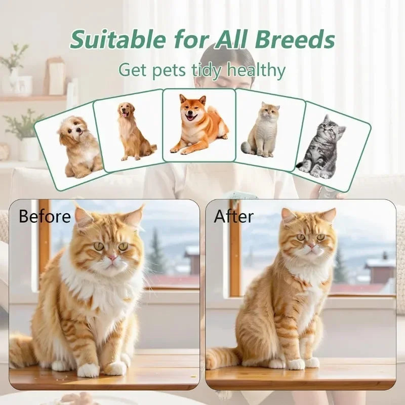 Pet Spray Hair Comb Professional Electric Hair Straightener Comb Brush For Cat Pet Massage Comb Steam Brush For Hair Care