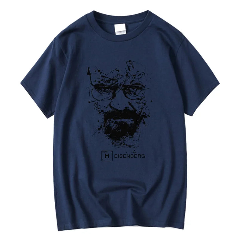 Men Fashion Casual Top Quality Cotton Blend Breaking Bad T Shirts Men Heisenberg Camisetas Hombre Men Cool Tee Shirt Tops