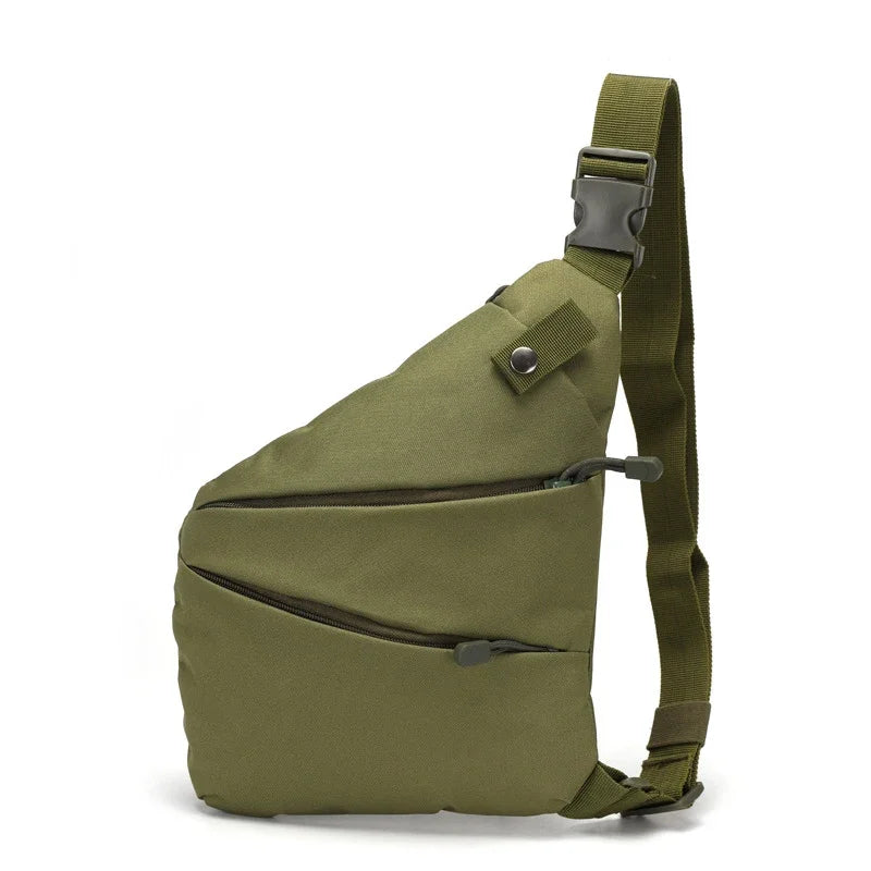 DIENQI Anti-theft Men Chest Bag Waterproof Chest Pack Travel  Personal Pocket Tactical Male Sling Bag Chest Cross body Bag Pauch
