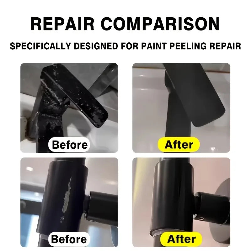 Stainless Steel Metal Touch-Up Pen: Black Paint-and-Primer for Faucets, Sinks & Car Hubs