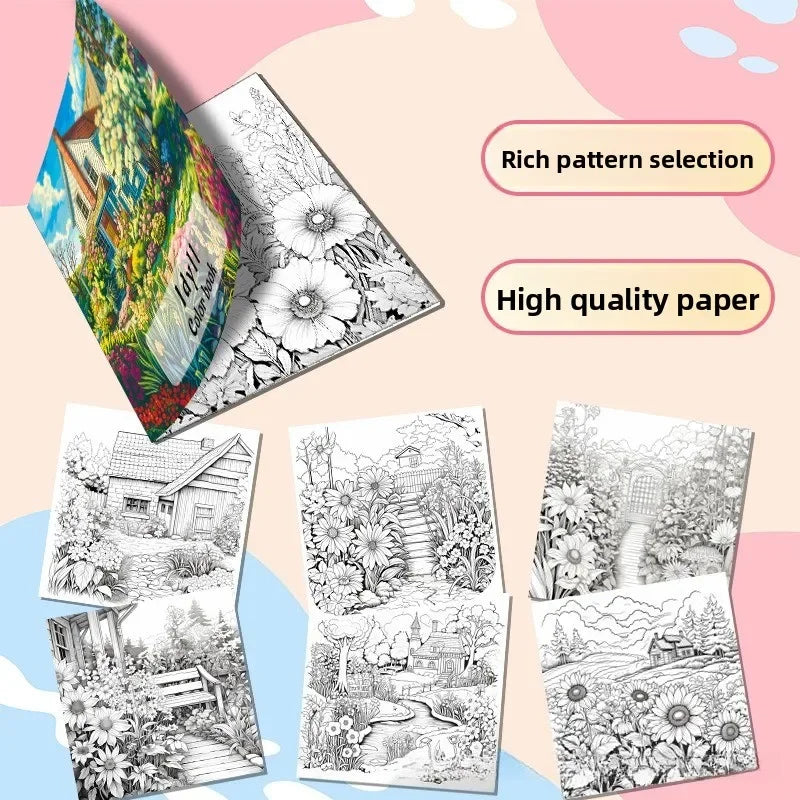 Coloring Books Adult Painting Books Graffiti Painting Picture Books Painting Albums Drawing and Coloring Books