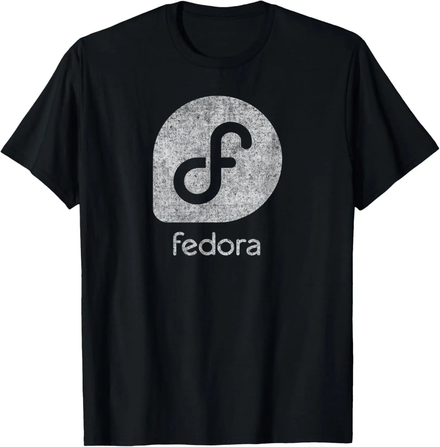 Linux Fedora T-Shirt White Tagline & Logo Open Source Os Tee T-Shirt Unisex Summer Streetwear Tops Mens Clothing Ropa Hombre