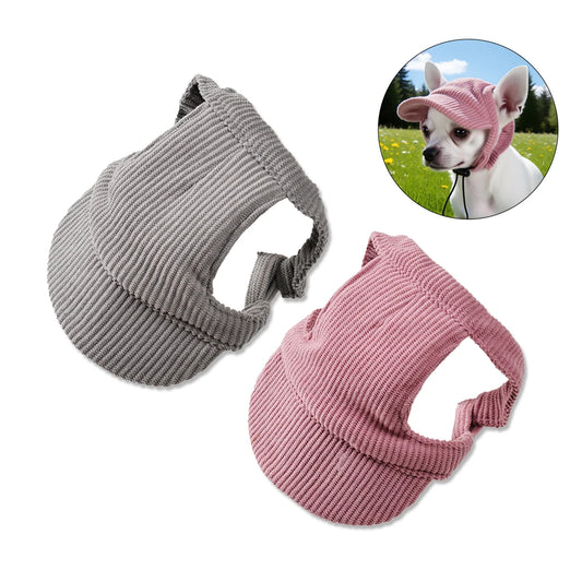 Pet Dog Hat with Ear Holes Adjustable Baseball Cap for Small Medium Big Dogs Cats Outdoor Walking Hiking Puppy Sun Hats Supplies