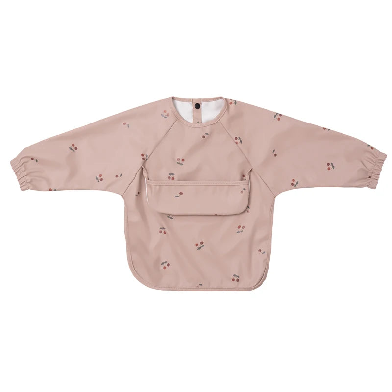 Baby Bibs Waterproof Art Smock with Long Sleeves Easy To Clean Children's Painting Apron Bib for Toddlers Girls Boys Baby Stuff