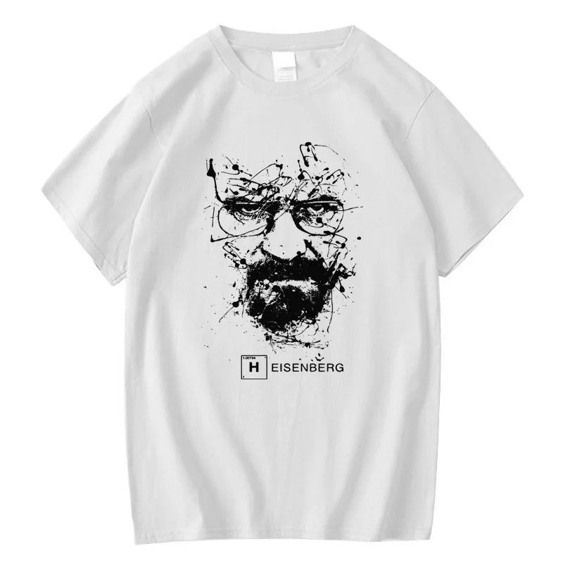 Men Fashion Casual Top Quality Cotton Blend Breaking Bad T Shirts Men Heisenberg Camisetas Hombre Men Cool Tee Shirt Tops