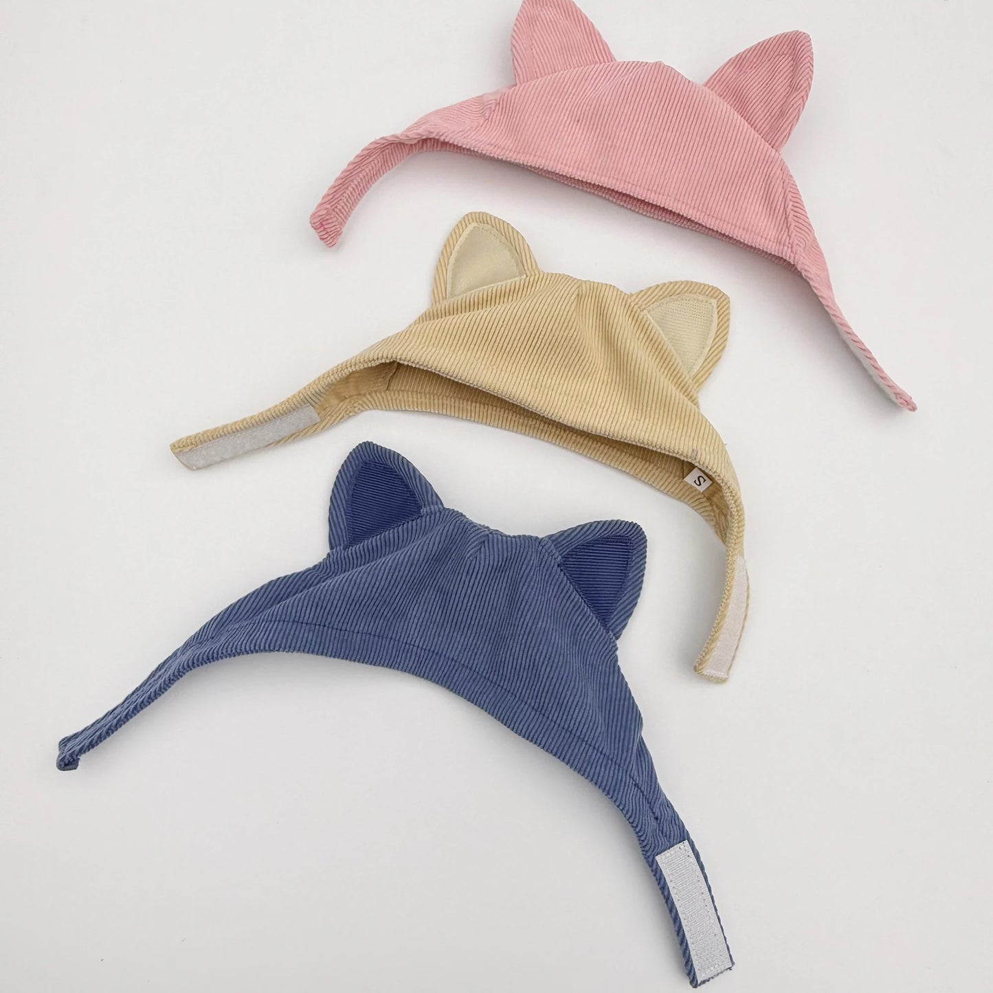 Pet Hat Cute Cat Ear Design Lightweight Velcro Design Freely Adjustable Fits The Head Warm For Autumn And Winter Cat Headgear