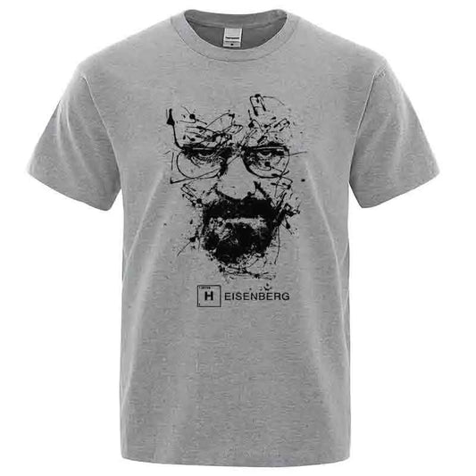 Men Fashion Casual Top Quality Cotton Blend Breaking Bad T Shirts Men Heisenberg Camisetas Hombre Men Cool Tee Shirt Tops