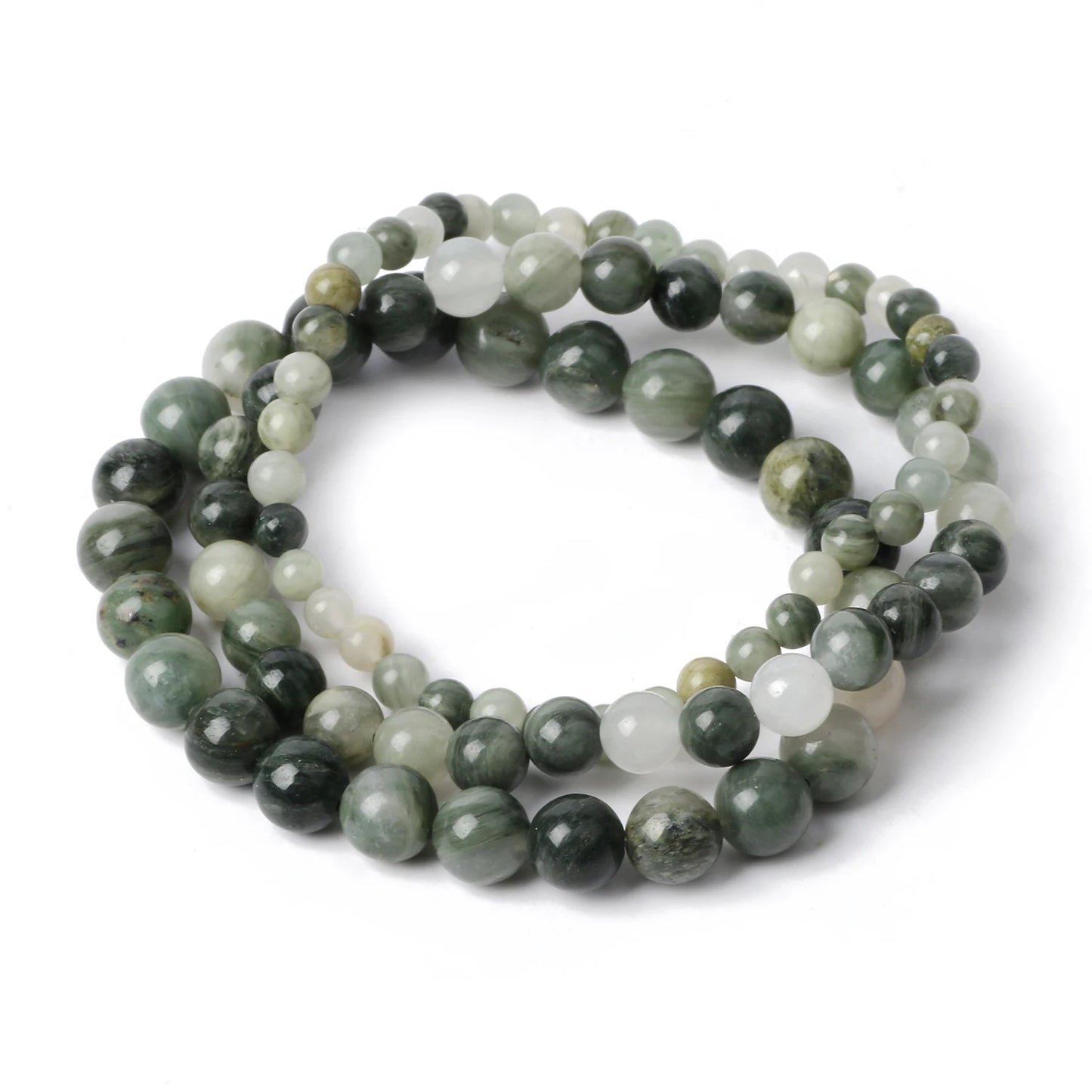 4 6 8mm Natural Stone Beaded Bracelet Agate Jade Beads Charm Elastic Bracelets for Women Men Jewelry Handmade Yoga Trendy Bangle