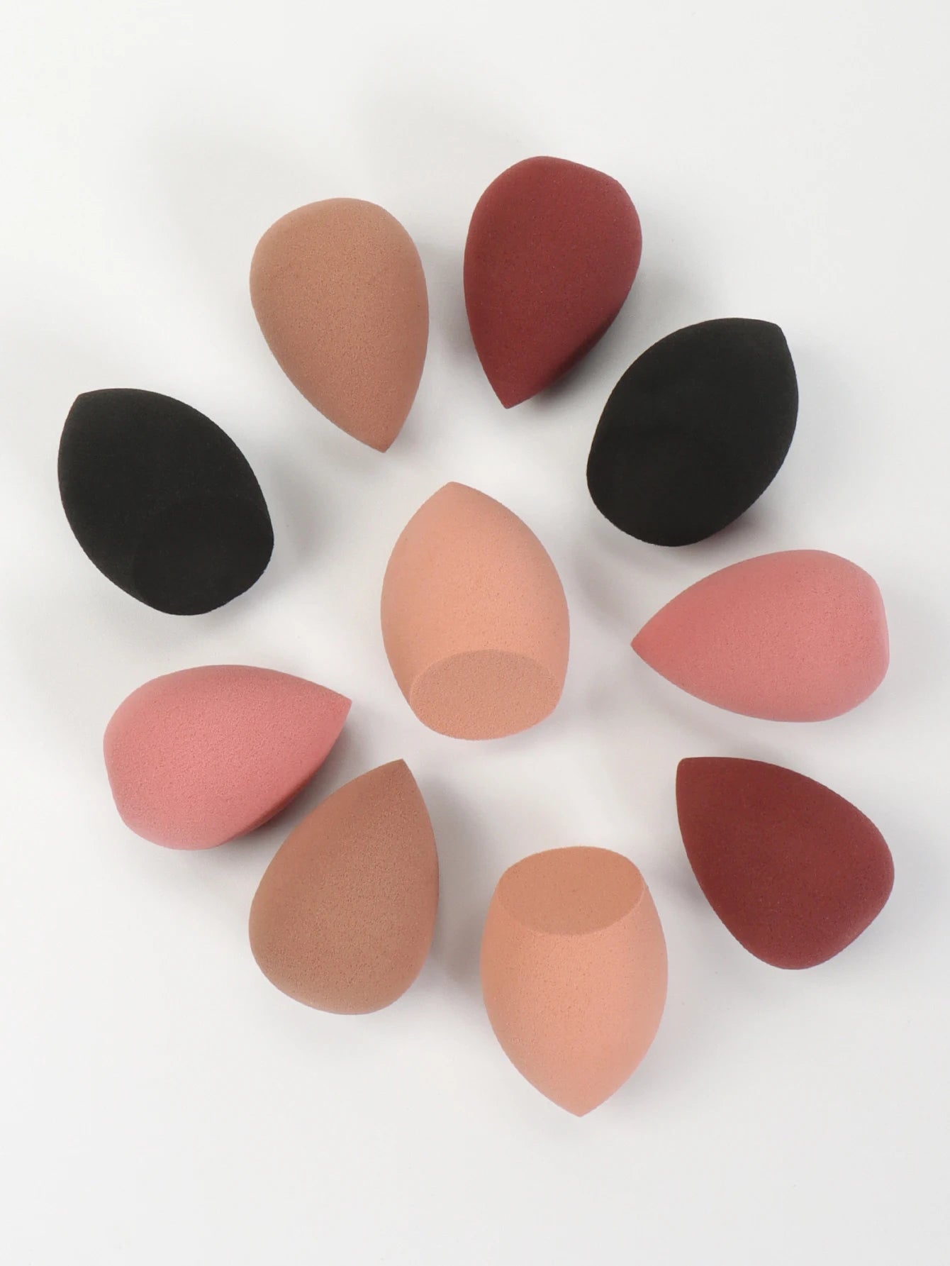 10 件 Mini Makeup Sponge Powder Puff Beauty Sponge for Makeup Concealer Liquid Foundation Face Cosmetic Puff Make up Sponge