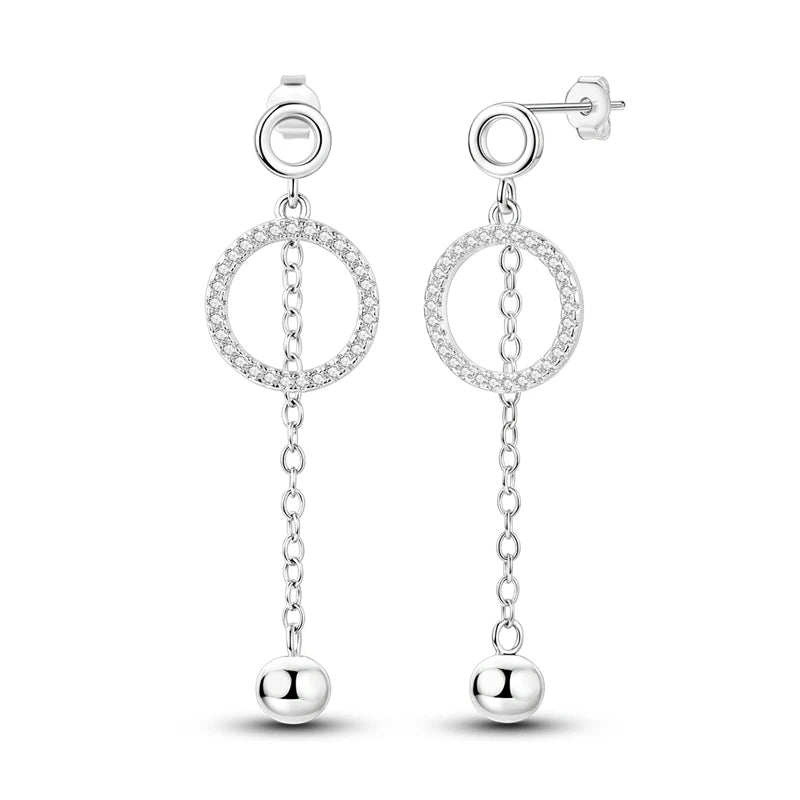 New In Earrings 925 Sterling Silver Butterfly Tulip Hoop Earrings Ear Studs Zircon Making Jewelry For Women Girl Party Gifts