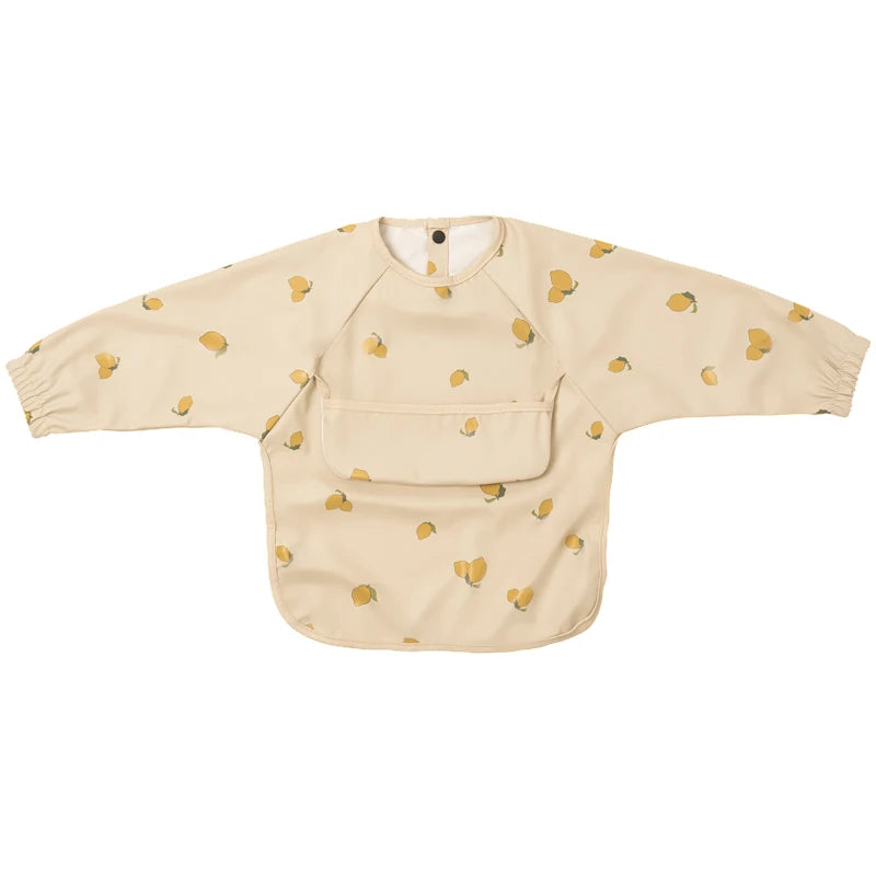 Baby Bibs Waterproof Art Smock with Long Sleeves Easy To Clean Children's Painting Apron Bib for Toddlers Girls Boys Baby Stuff