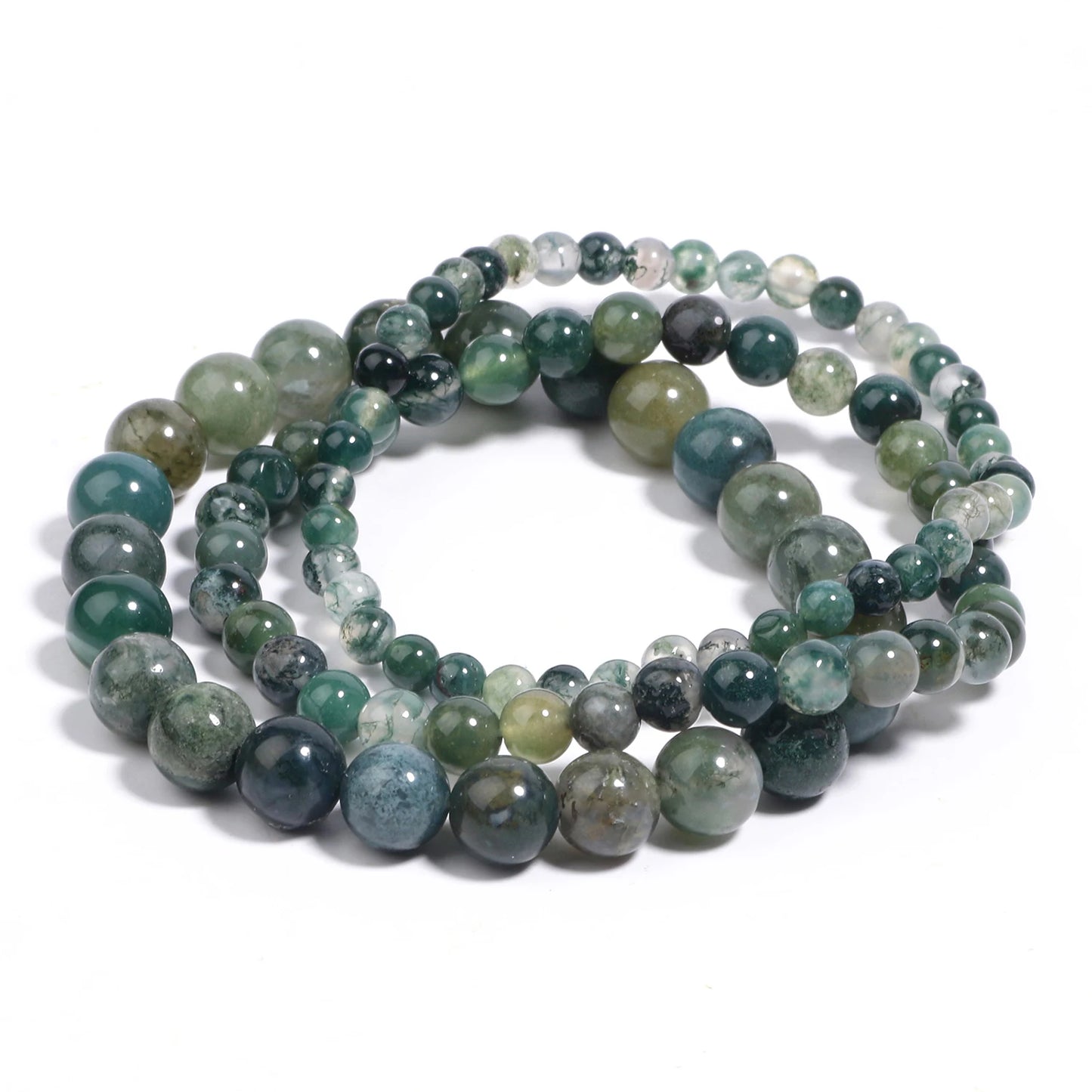 4 6 8mm Natural Stone Beaded Bracelet Agate Jade Beads Charm Elastic Bracelets for Women Men Jewelry Handmade Yoga Trendy Bangle