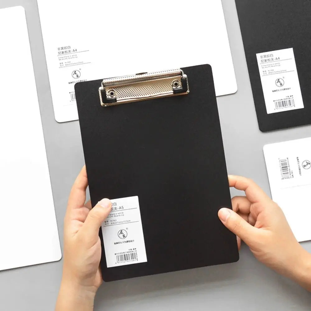 Writing Sheet Pad A4 A5 A6 File Folder Document Folder Writing Tablet Paper Organizer Writing Pad Black White Writing Clipboard