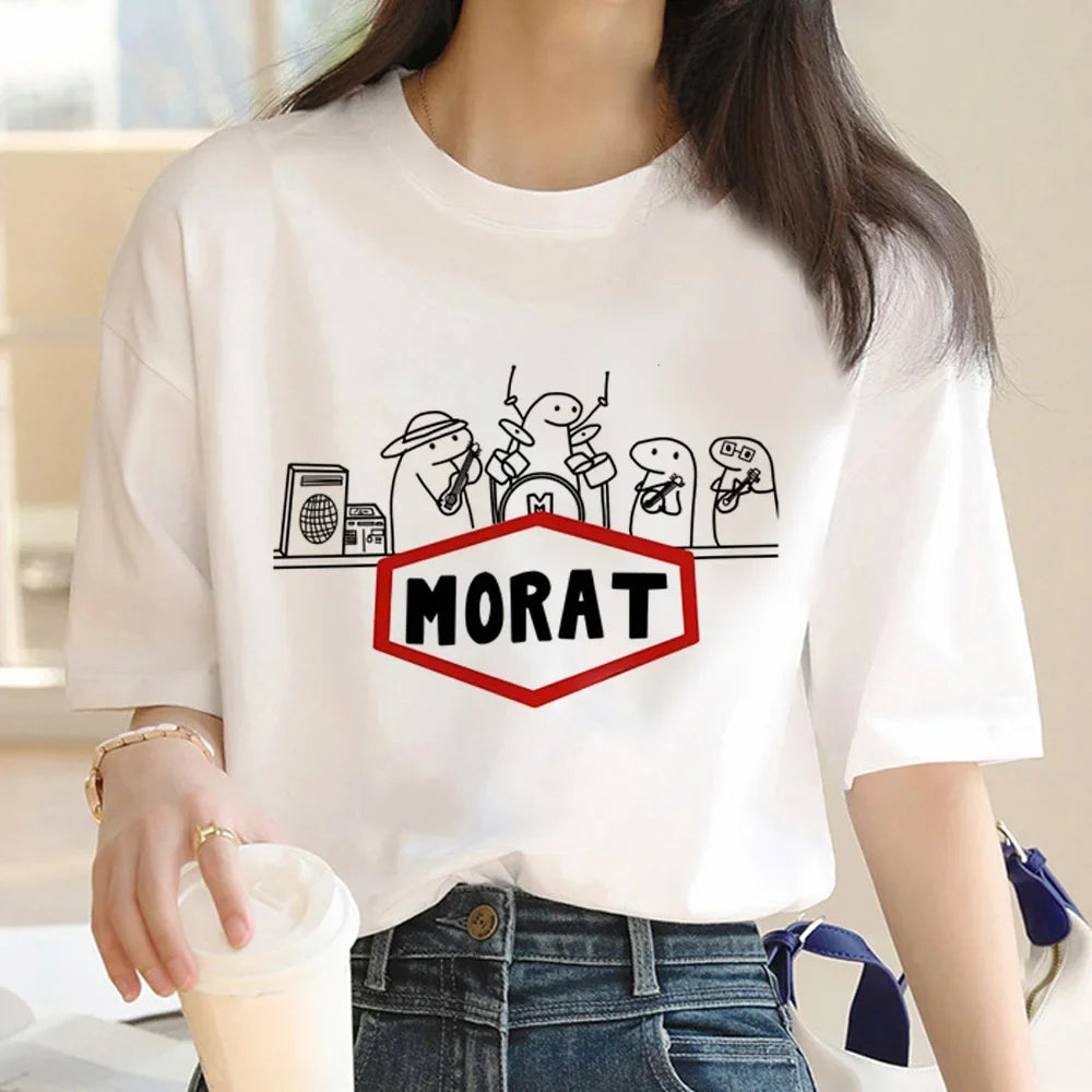 Morat T-shirts Women Summer Designer Tshirt Girl Graphic Comic Streetwear Clothes Women Clothes