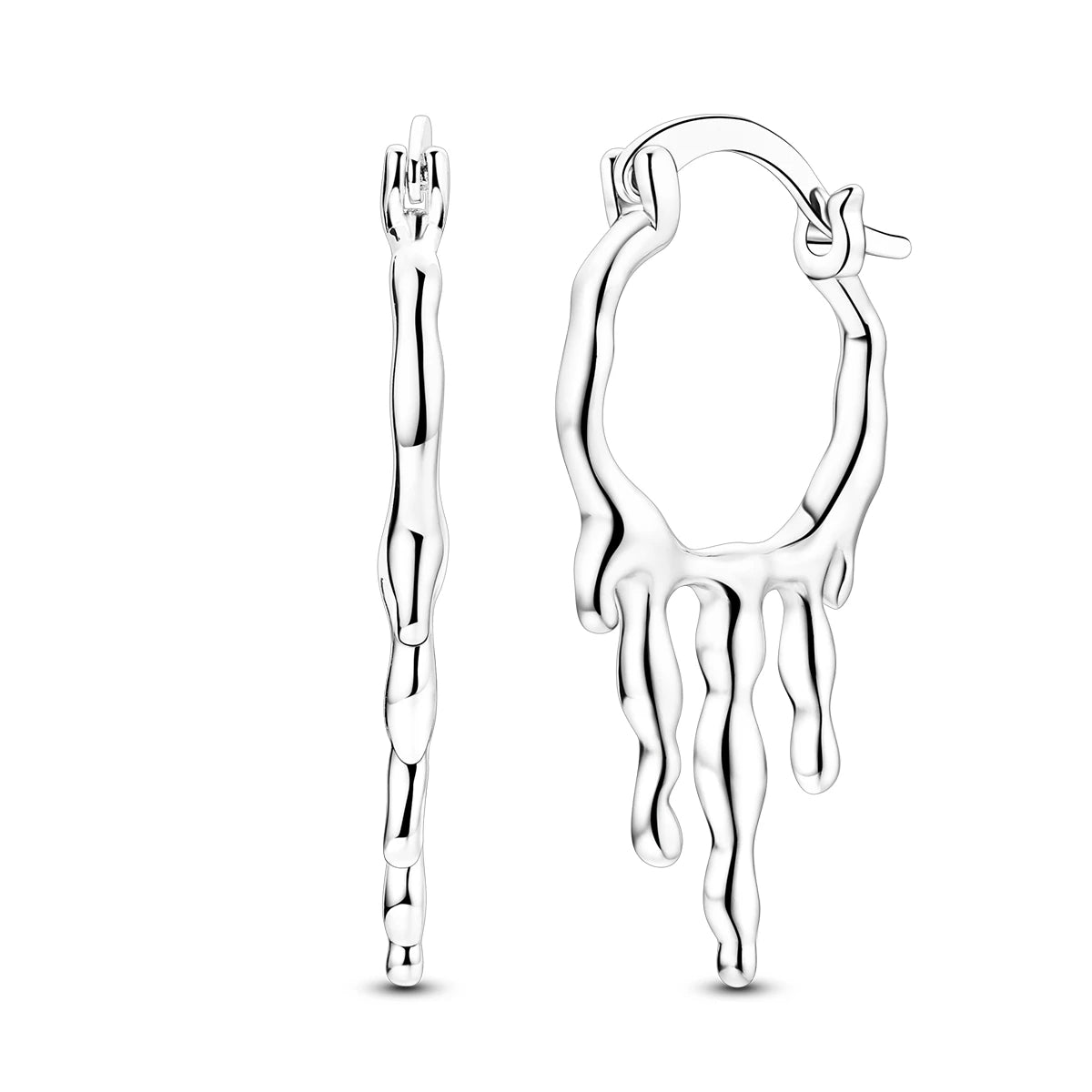 New In Earrings 925 Sterling Silver Butterfly Tulip Hoop Earrings Ear Studs Zircon Making Jewelry For Women Girl Party Gifts