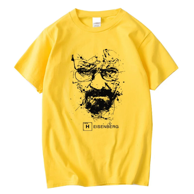 Men Fashion Casual Top Quality Cotton Blend Breaking Bad T Shirts Men Heisenberg Camisetas Hombre Men Cool Tee Shirt Tops