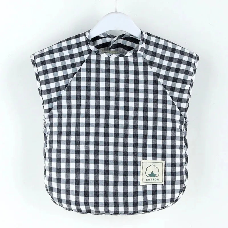 Baby Eating Bib Waterproof Sleeveless Apron Food Overalls Handmade Clay Painting Workwear for Girls Boys Stuff Burp Cloths