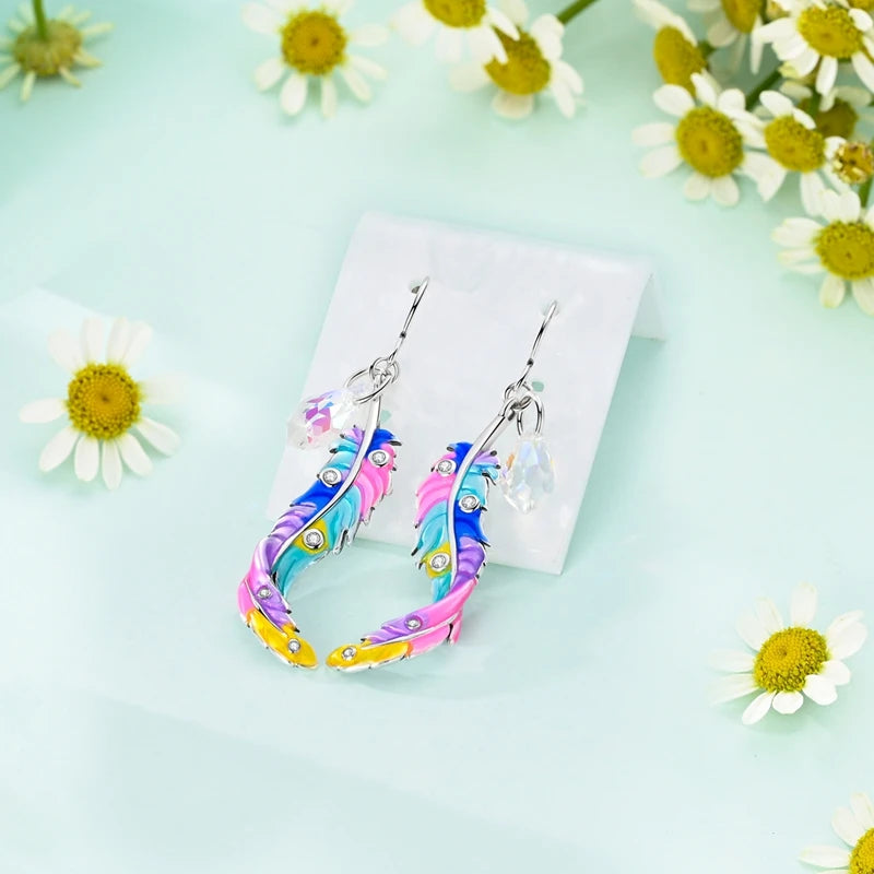 New In Earrings 925 Sterling Silver Butterfly Tulip Hoop Earrings Ear Studs Zircon Making Jewelry For Women Girl Party Gifts