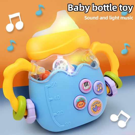 Baby bottle rattle jigsaw puzzle toy, suitable for early education. Cute baby toy. Bottle nipple. Children's Day gift. Baby-frie