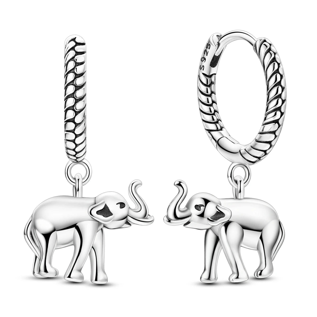 New In Earrings 925 Sterling Silver Butterfly Tulip Hoop Earrings Ear Studs Zircon Making Jewelry For Women Girl Party Gifts