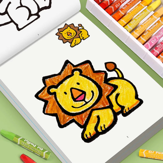 Children's Fun Coloring Book 32 Pages with Different Themes Coloring Drawing Book Size 170 × 240mm