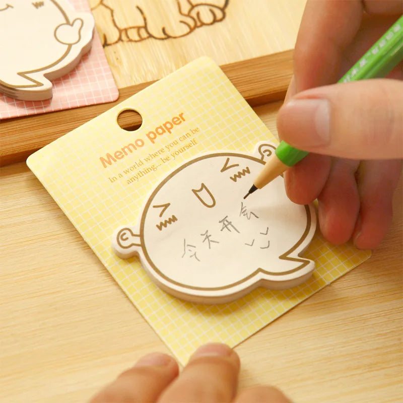 4 Pcs Wholesale Memo Pads Stationery Creative Cartoon Inspirational N Times Stickers Cute Notes Pad Office Accessories