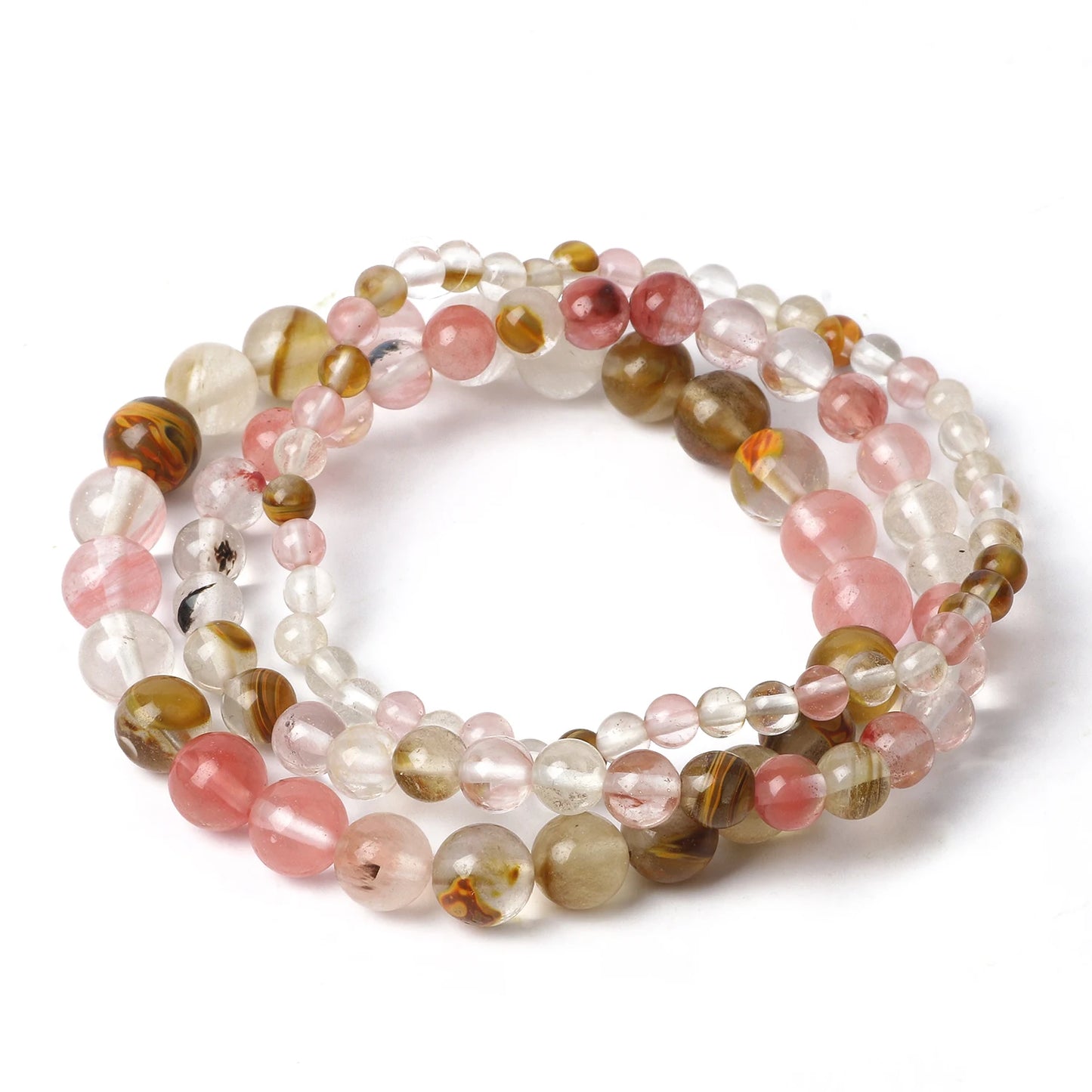 4 6 8mm Natural Stone Beaded Bracelet Agate Jade Beads Charm Elastic Bracelets for Women Men Jewelry Handmade Yoga Trendy Bangle