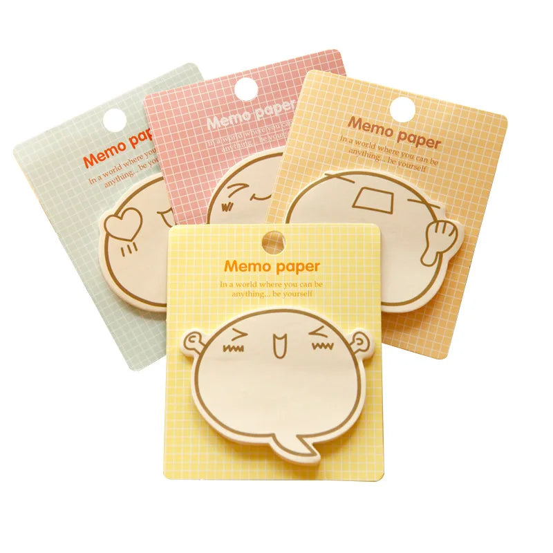 4 Pcs Wholesale Memo Pads Stationery Creative Cartoon Inspirational N Times Stickers Cute Notes Pad Office Accessories