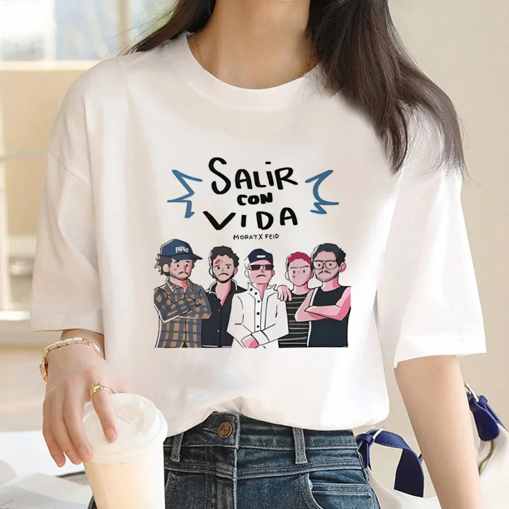 Morat T-shirts Women Summer Designer Tshirt Girl Graphic Comic Streetwear Clothes Women Clothes