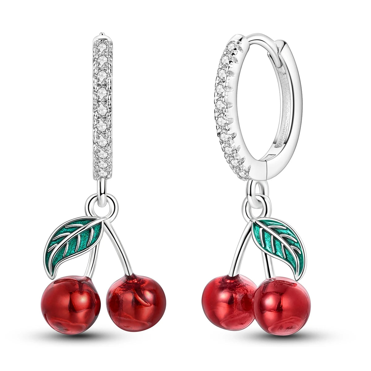 New In Earrings 925 Sterling Silver Butterfly Tulip Hoop Earrings Ear Studs Zircon Making Jewelry For Women Girl Party Gifts