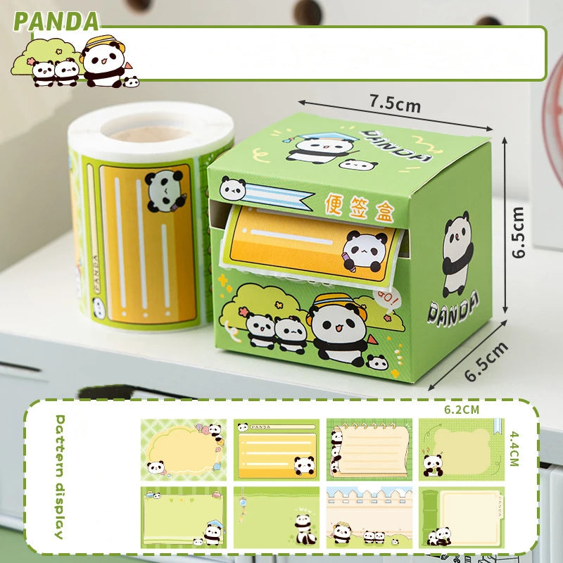 256 Sheets Pull-out Cartoons Sticky Notes Pads Posits Stationery Paper Stickers Posted It Memo Notepad Notebook Message Sticker