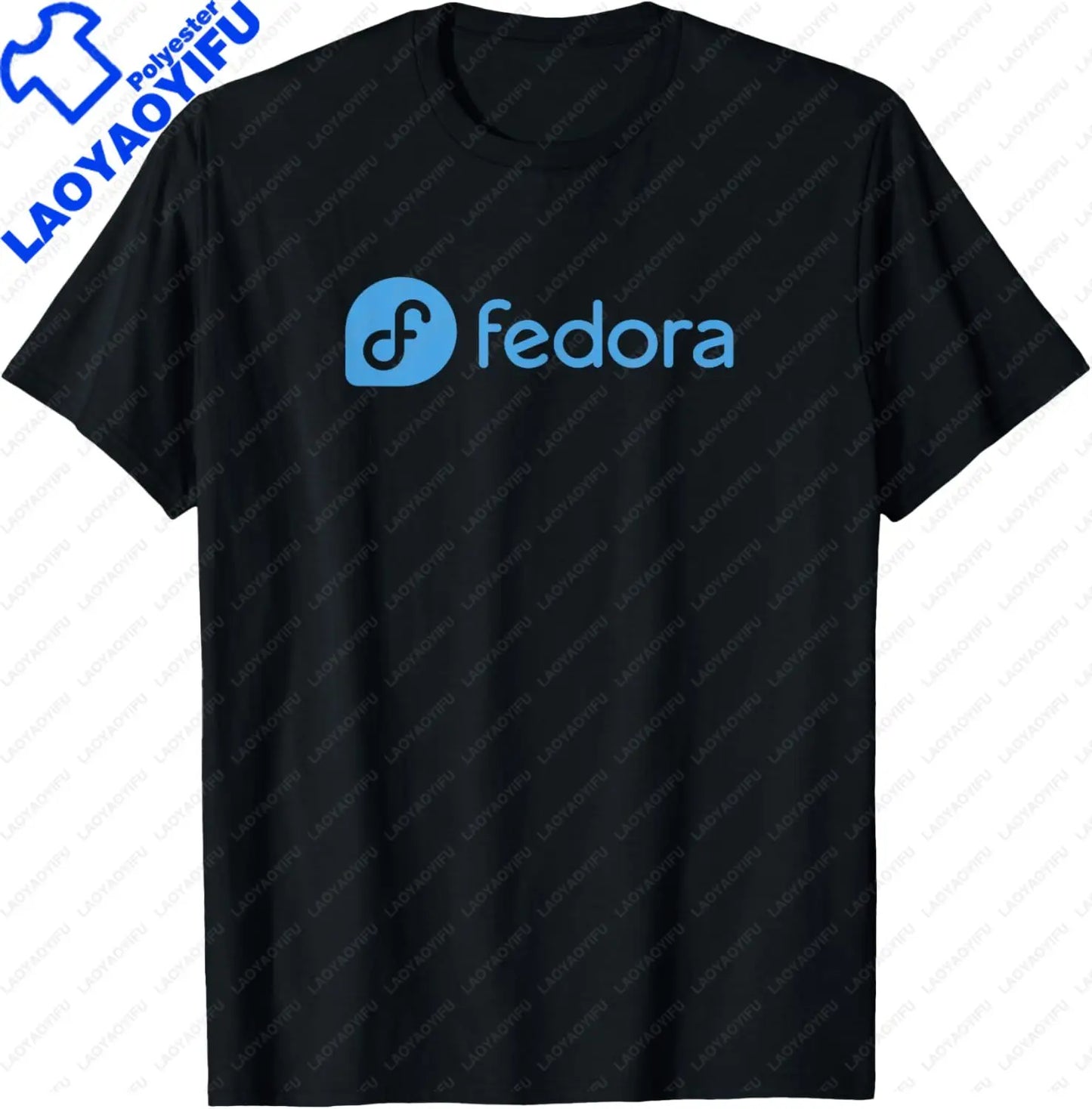Linux Fedora T-Shirt White Tagline & Logo Open Source Os Tee T-Shirt Unisex Summer Streetwear Tops Mens Clothing Ropa Hombre