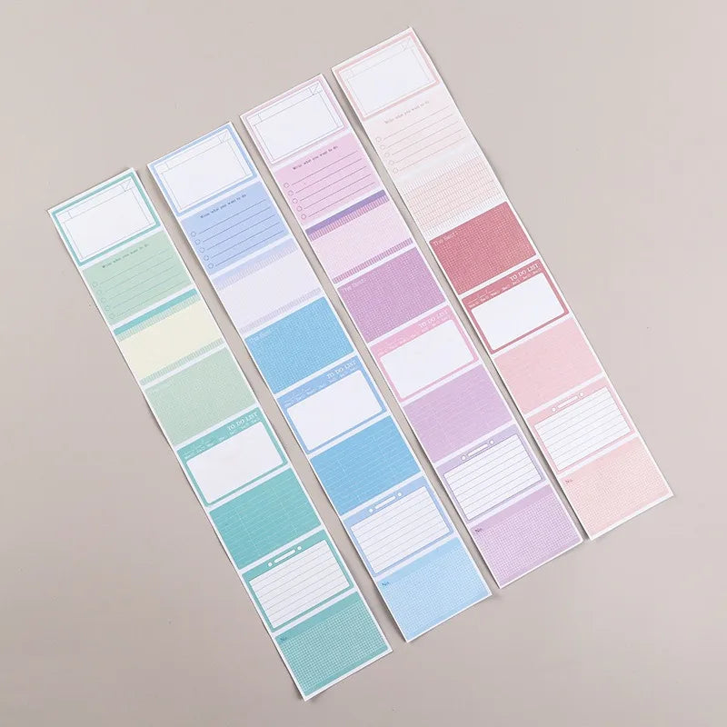 256 Sheets Pull-out Color Sticky Notes Pads Posits Stationery Paper Stickers Posted It Memo Notepad Notebook Message Sticker
