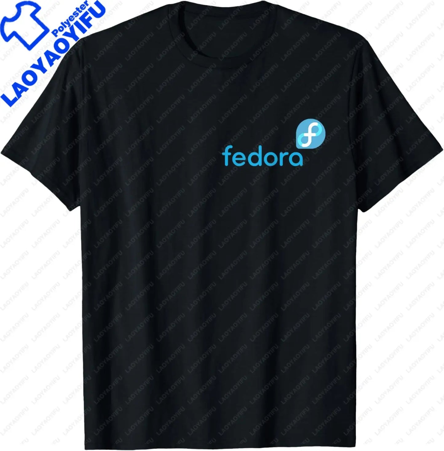 Linux Fedora T-Shirt White Tagline & Logo Open Source Os Tee T-Shirt Unisex Summer Streetwear Tops Mens Clothing Ropa Hombre