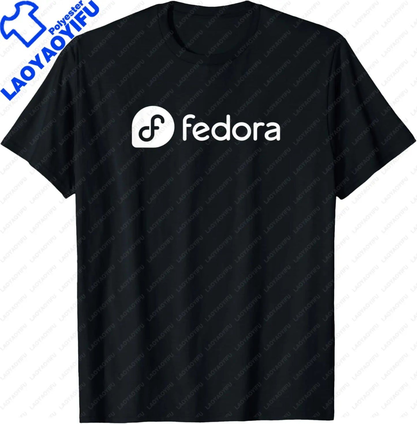 Linux Fedora T-Shirt White Tagline & Logo Open Source Os Tee T-Shirt Unisex Summer Streetwear Tops Mens Clothing Ropa Hombre