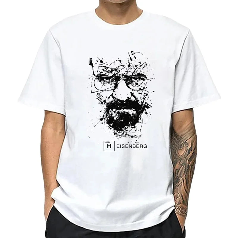 Men Fashion Casual Top Quality Cotton Blend Breaking Bad T Shirts Men Heisenberg Camisetas Hombre Men Cool Tee Shirt Tops