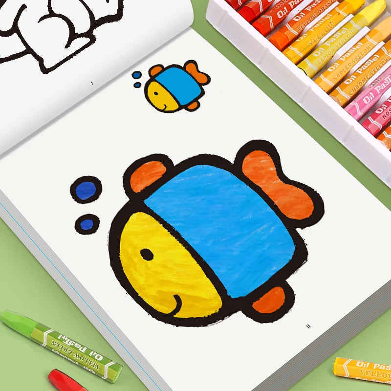 Children's Fun Coloring Book 32 Pages with Different Themes Coloring Drawing Book Size 170 × 240mm