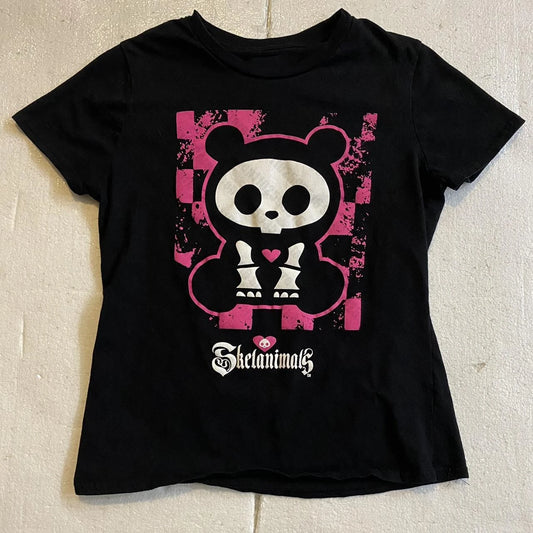 Gothic Clothing Female Summer Clothes Women 2024 Women's Cropped 2000s Clothes Y2k Tops Kpop Harajuku Graphic T Shirts Goth Emo