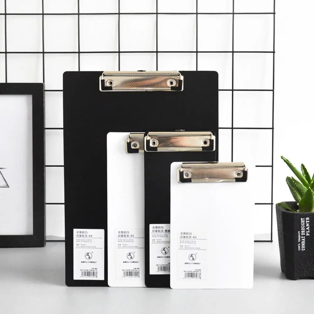 Writing Sheet Pad A4 A5 A6 File Folder Document Folder Writing Tablet Paper Organizer Writing Pad Black White Writing Clipboard