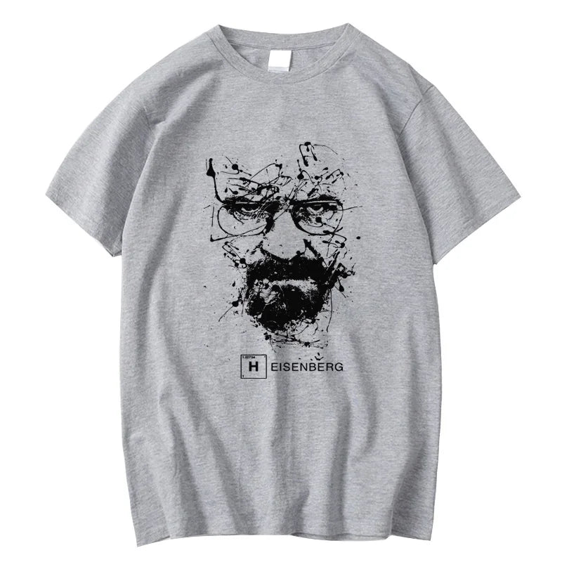 Men Fashion Casual Top Quality Cotton Blend Breaking Bad T Shirts Men Heisenberg Camisetas Hombre Men Cool Tee Shirt Tops
