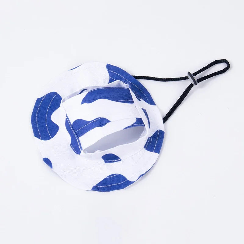 Pet Hat With Ear Holes Summer Outdoor Cute Dog Cat Hat Colorful Adjustable Baseball Cap For Small Medium Dogs Cats Pet Supplies