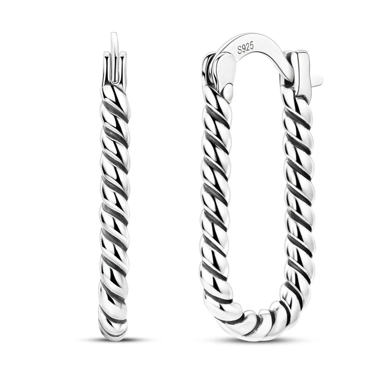 New In Earrings 925 Sterling Silver Butterfly Tulip Hoop Earrings Ear Studs Zircon Making Jewelry For Women Girl Party Gifts